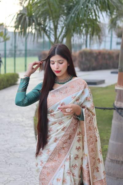 Vivera Vol 4 By Sagar Impex Weaving Traditional Wear Saree Collection